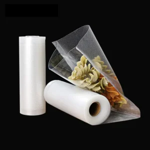 High-quality vacuum embossing roll with mesh pattern for efficient air removal, extending shelf life and preserving freshness of foods and other items.