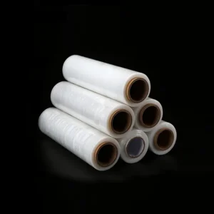 Roll of Pallet Stretch Film demonstrating high-performance stretch, puncture resistance, and load-holding capabilities for industrial and commercial pallet packaging